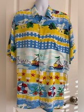 Jams World Hawaiian Aloha Short Sleeve Men s Shirt, XL Excellent Condition