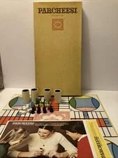 Vintage  S & R Brand Parcheesi Game - complete set with all game pieces