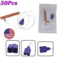 US 30Pcs Neonate Disposable SpO2 Sensor Apply to 9Pin pulse oximetry Probe