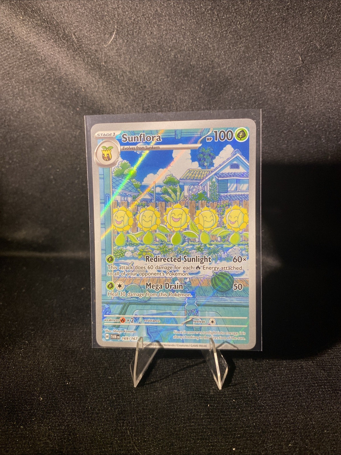 Pokemon SV06 Sunflora 169/167 Twilight Masquerade Near Mint Holofoil