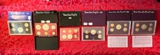 Estate Sale US Mint Proof Coin Sets 72 77 80 84 88 90 - 6 Sets UNC w/ Box COA S
