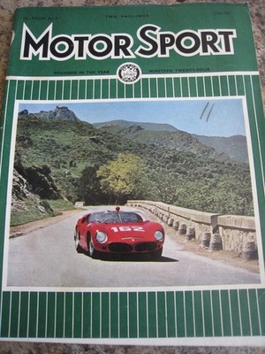 MOTOR SPORT JUN 1961 SILVERSTONE ROCHDALE OLYMPIC TARGA FLORIO SYRACUSE GRAND PR