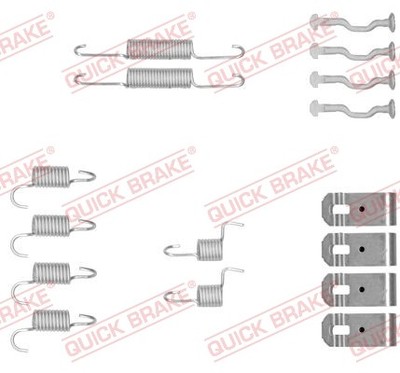 ZUBEHÖRSATZ, FESTSTELLBREMSBACKEN FÜR HONDA - QUICK BRAKE 105-0876