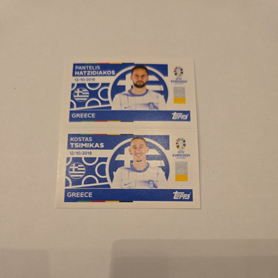 Topps UEFA EURO EM 2024 Einzelsticker: Hatzidiakos/Tsimikas (GRE 4/GRE 5)
