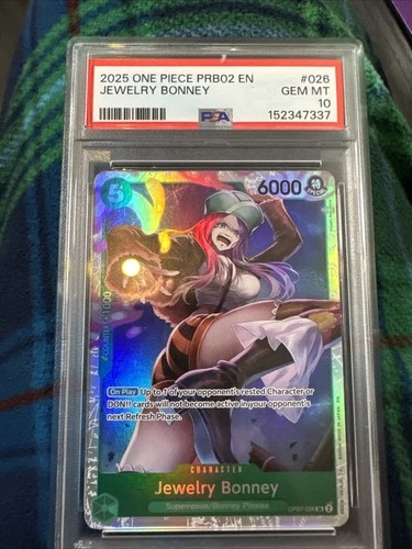 One Piece 2024 500 Years In The Future Jewelry Bonney OP07-026 PSA 10 English