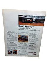 1985 Passport Pocket Radar Detector Vintage Print Ad