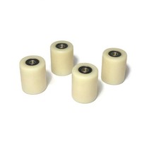 4 pcs 2 inch Nylon Roller Wheel with Bearings, CNC Guiding Wheel Flat Belt Id...