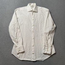 Suitsupply Traveler Dress Shirt Men 15.5 40 White Egyptian Cotton Business Adult