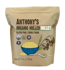 Organic Hulled Millet, 3 Lb, Gluten Free, Grown in the USA