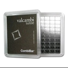 Lot of 10 - 1 Gram Valcambi Suisse Silver Bars .999 Fine Pure Bullion 1g Each!