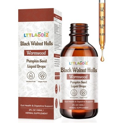 Black Walnut Wormwood Tincture  with Pumpkin 2 Fl Oz (Pack of 1)