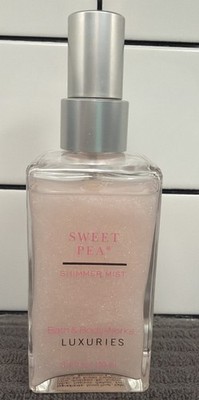 (1) Bath & Body Works SWEET PEA Luxuries Shimmer Mist 3.4oz/100ml NEW