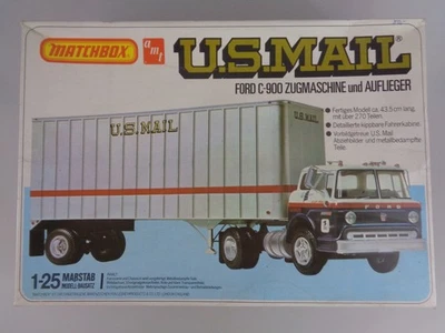 Matchbox amt Modellbausatz US Mail Ford C-900 1:25 ohne Bauanleitung (9286) - Bild 1 von 2