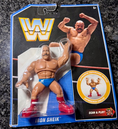 WWF Hasbro WWE retros series 8 the IRON SHEIK wres...