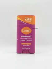 Lume Solid Stick Deodorant  Sweat Control Clean Tangerine 2.6 oz 