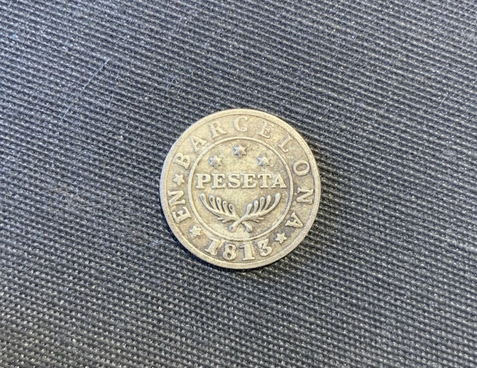 1 Peseta 1813 Barcelona - Image 2 of 4