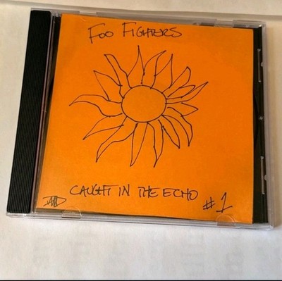 FOO FIGHTERS cd CAUGHT IN THE ECHO - MY FAVORITE TOY DAVE GROHL #1/20 HAND DRAWN