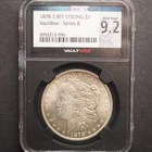 VAULT BOX 8 1878 7/8 STRONG MORGAN SILVER DOLLAR **NGC 9.2**FREE SHIPPING! G1900