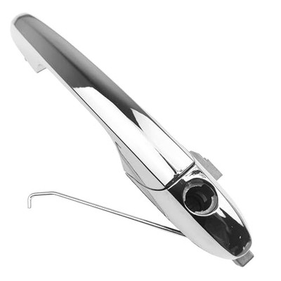 Chrome Exterior Door Handle Compatible with 2012-2018 Fiat 500 w/Hole Replace# 