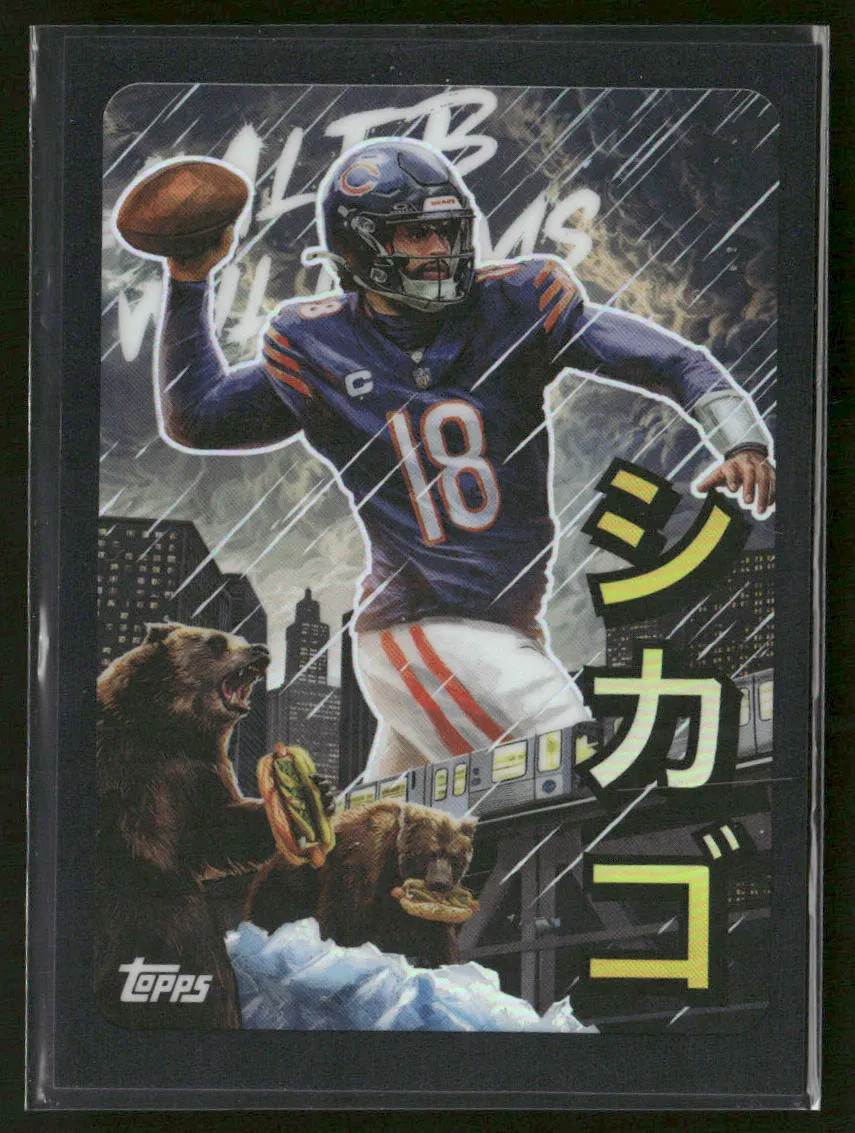 2025 Topps Chrome Football Caleb Williams #KAI-5 Kaiju SSP