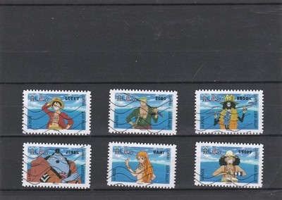 FRANKREICH 2025 ONE PIECE LOT VON 6 KLEBE- BRIEFMARKEN GESTEMPELT