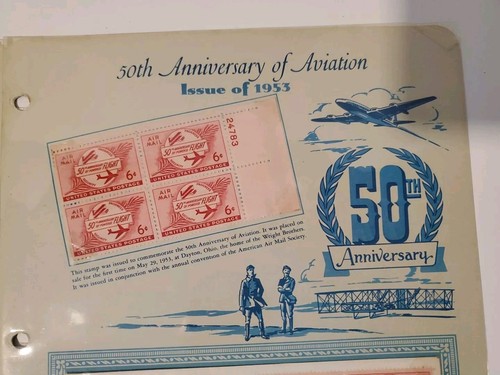 First Day Issue Stamped Envelopes Anniversary Of Aviation Matthew C Perry 1953 - Picture 4 of 6