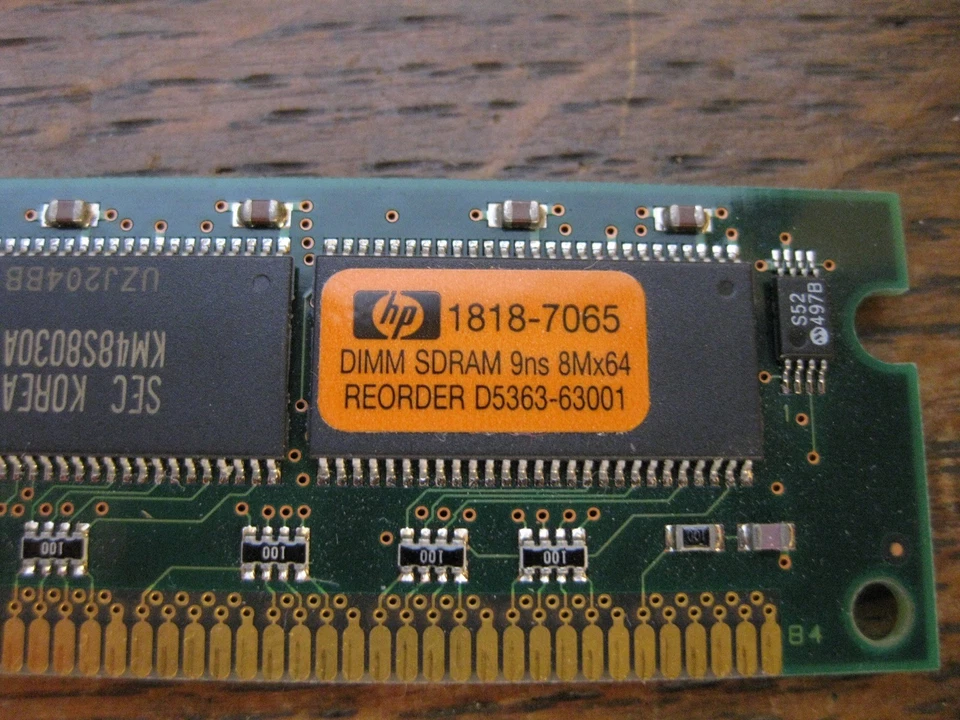 72 Pin 64MB Simm SDRAM HP 100mhz Sync 1818-7065 PLC HMI Panel - Image 2 of 2