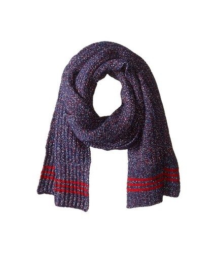 Bufanda Merino Rag & Bone Cheryl Moteada Mezcla de Lana Gran Tamaño Rojo Marino $250 - Imagen 2 de 10