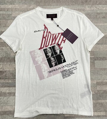 John Varvatos | Shirts | Jz8 John Varvatos Bowie Serious Moonlight Tee In White John Varvatos | Shirts | Jz8 John Varvatos Bowie Serious Moonlight Tee In White