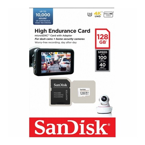 Micro SD Card SanDisk 32GB 64G 128G 256G High Max Endurance Dash Security Camera - Picture 6 of 14