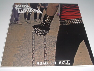 IRON CURTAIN - ROAD TO HELL -  Limited Vinyl LP, Red, Reissue, HRR 590 (2018)