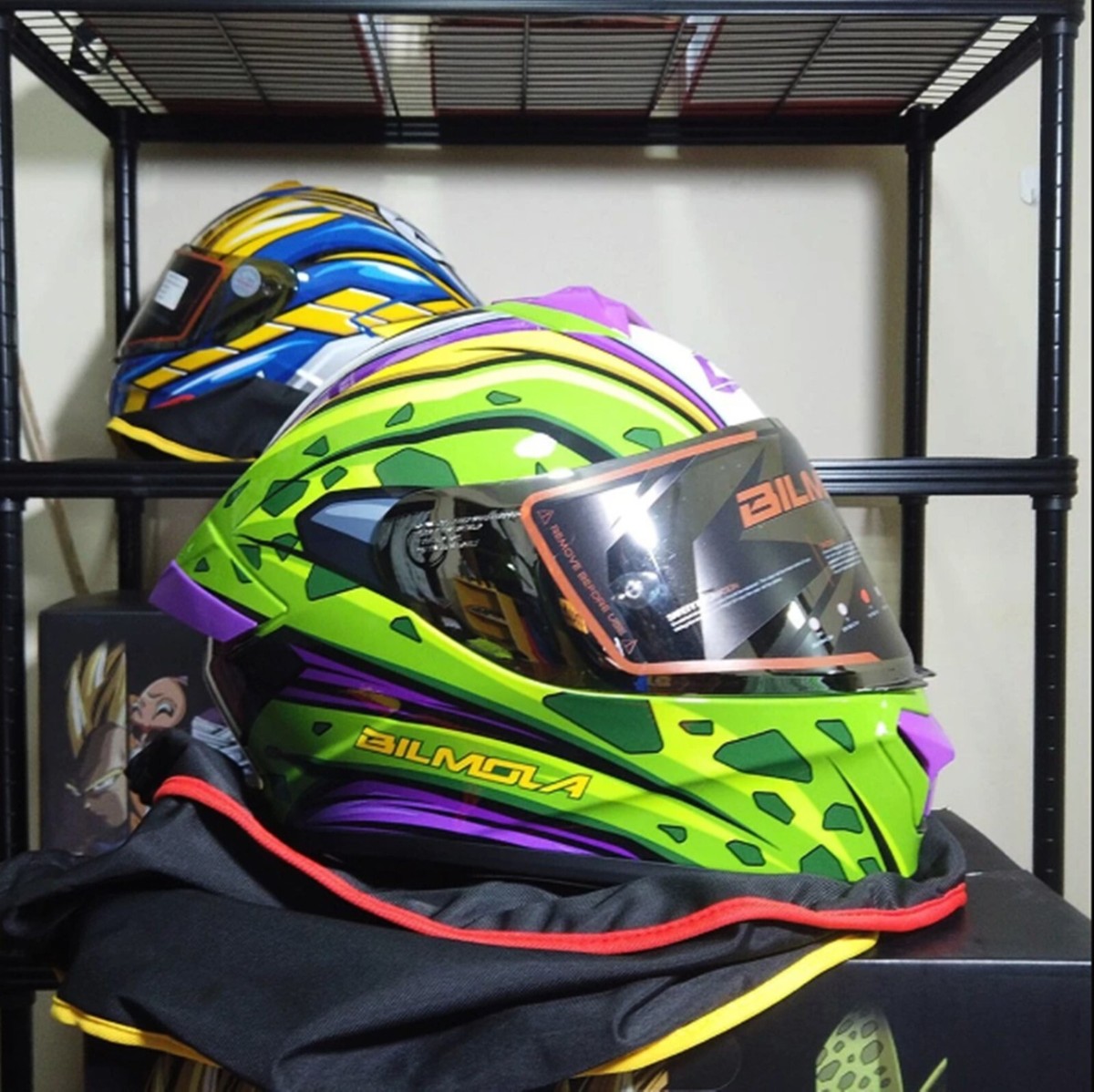Motorcycle helmet Bilmola Rapid S Dragon Ball Z Cell Full Face ECE