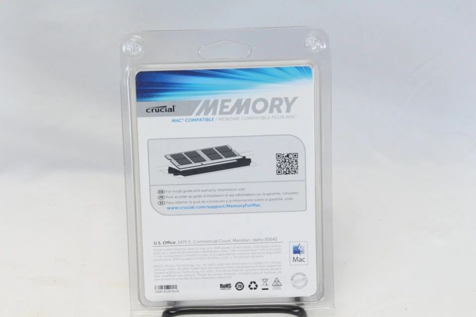 Memory Mac Compatible Crucial 2X 1GB 2Rx16 PC3-8500S Notebook - Image 3 of 3