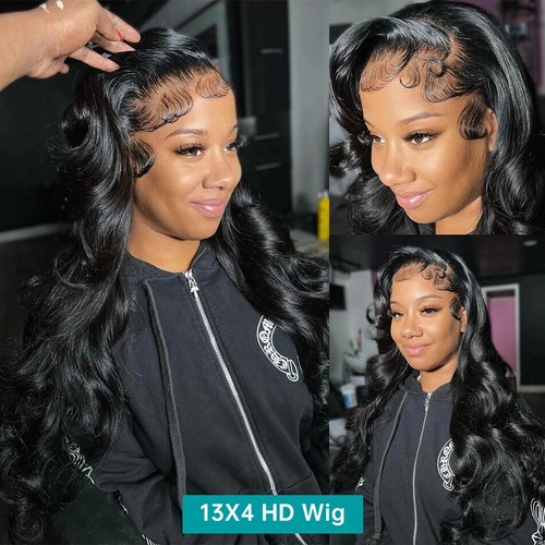 HD 13X6 Body Wave Lace Frontal Wig 5X5 Ready To Wear Go Glueless Human Hair Wig - Picture 4 of 14