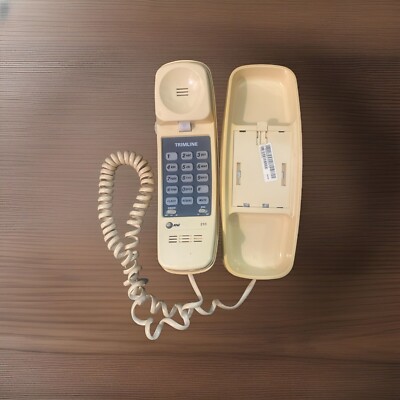 AT&T TRIMLINE 210 Corded Home Phone BEIGE Telephone ATT 210m No Power Required