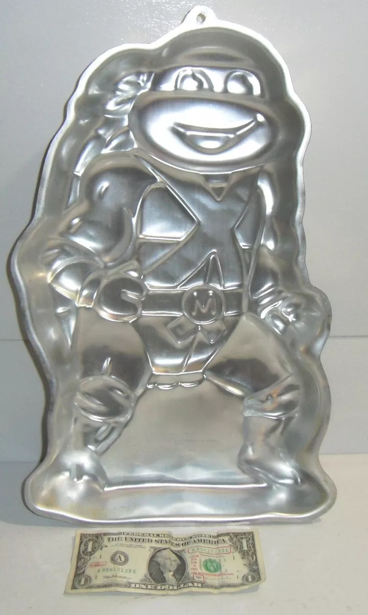 Vintage WILTON Teenage Mutant Ninja Turtle Cake Pan Vintage 1989 TMNT Cool Party