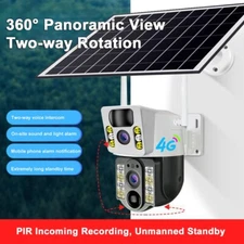 Solar Security IP Camera Outdoor Wireless WiFi CCTV PTZ Surveillance Camera