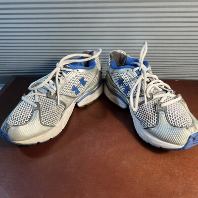 MENS Size 8 Under Armour Cartilage Silver Gray Blue CROSS