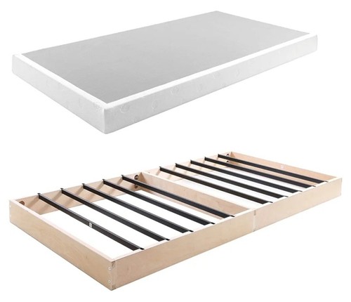 Smart Box Spring Twin 5 Inch Low Profile, Heavy Duty Metal Box Spring Bed Base