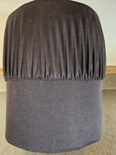 Black Amish Mennonite Wide Brim Bonnet Handmade Indiana Open Back 20" Brim