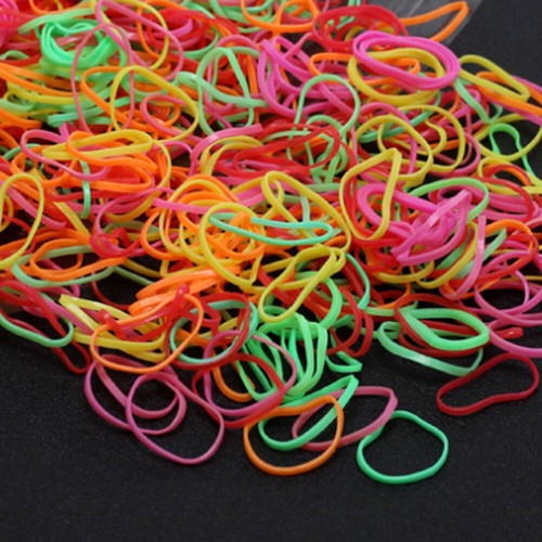 1000 pcs MIXED Kids Ponytail Holder Elastic Rubber Hair Band Hair Rope Ties * ↖ - Picture 5 of 20