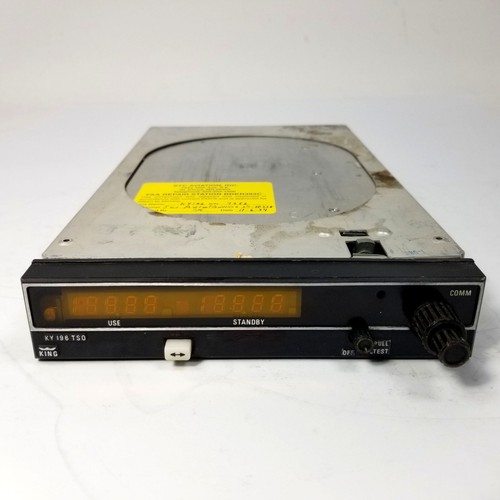 King KY 196 TSO COMM Transceiver 28V 064-1019-00 w/ FAA 8130-3 & 90 Day Warranty