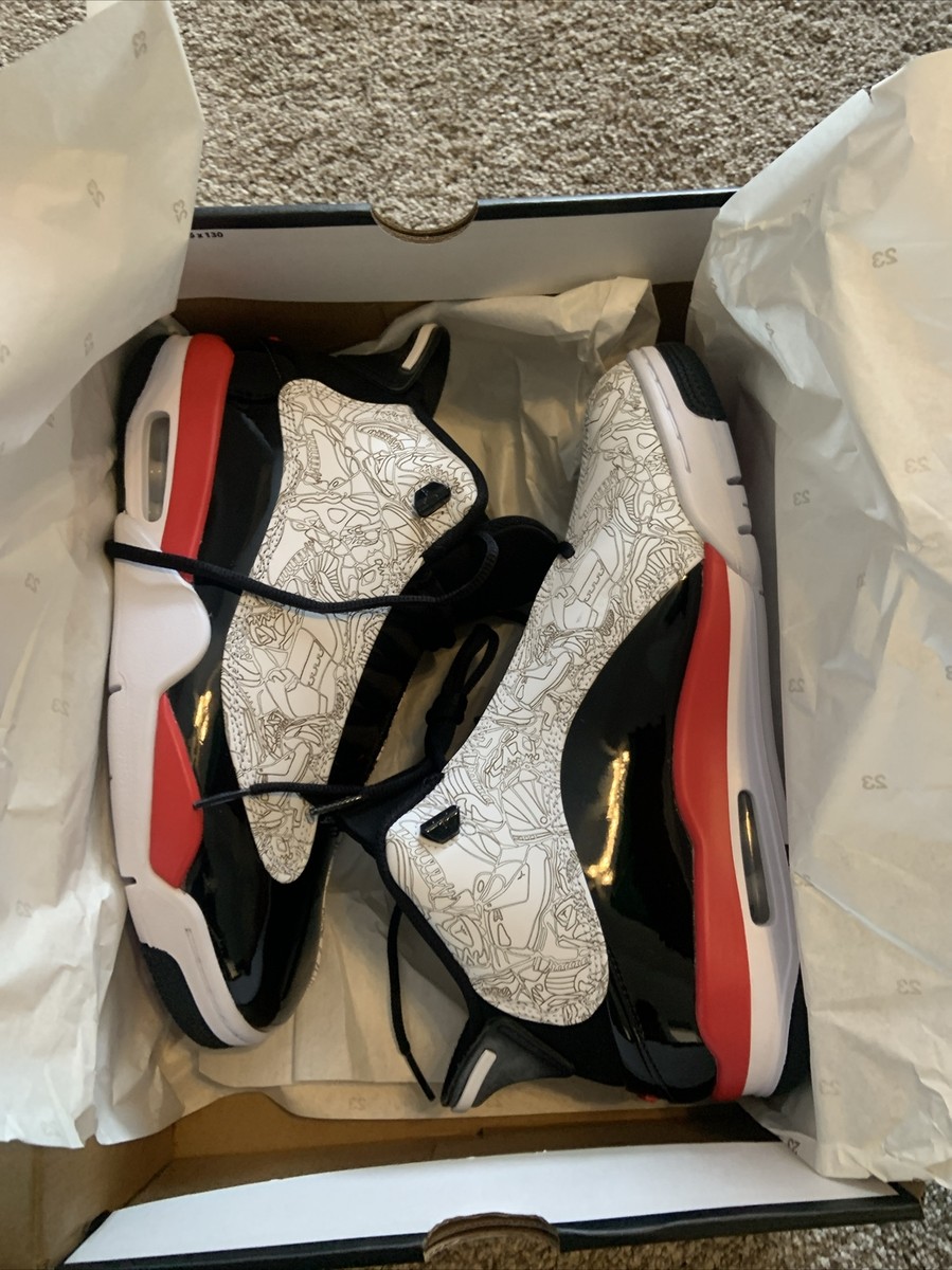 ⭐Rare Nike Air Jordan Dub Zero Men\'s Shoes 9.5 Fire Black Red Sneaker 311046-162 Nike Air Jordan Dub Zero Fire Red White Black Chicago Bred  main image 4