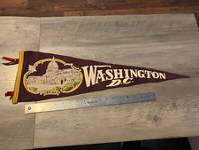 Vintage Felt Pennant Washington DC Capitol White House