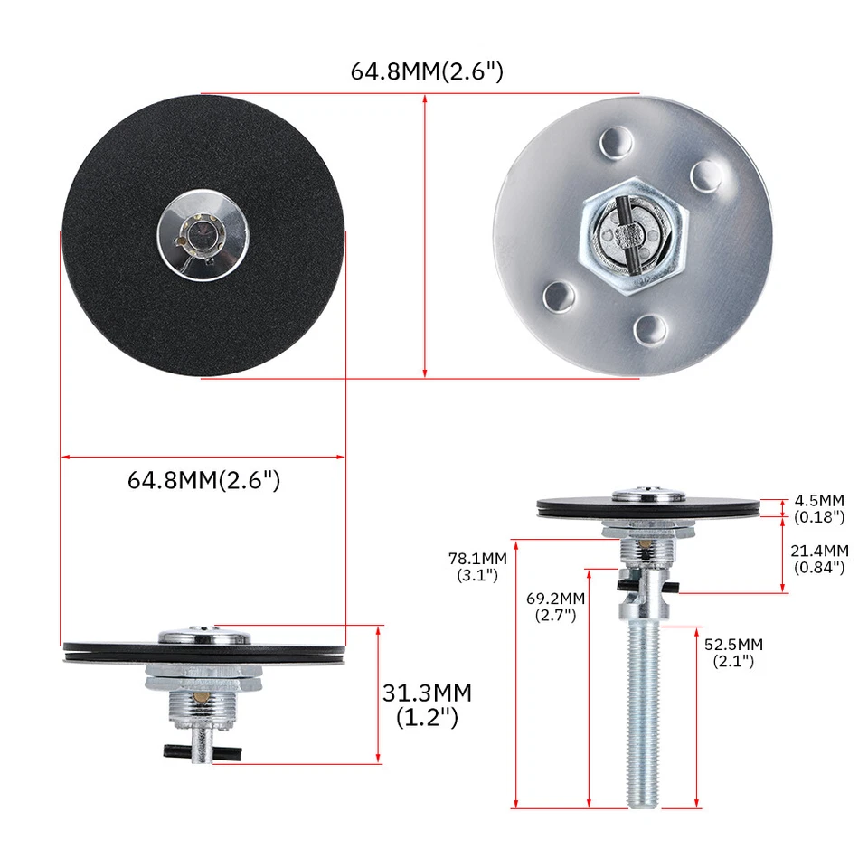 Motor de carreras JDM Montaje Capó Pin Pestillo Kit Capó Al ras Plus con llaves Foto 3 de 4