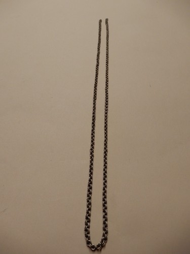 CHAIN ANTIQUE CHAIN MEDUM CIRCLE LINKS AFGHANISTAN HAND MADE 22" LONG - Picture 2 of 2