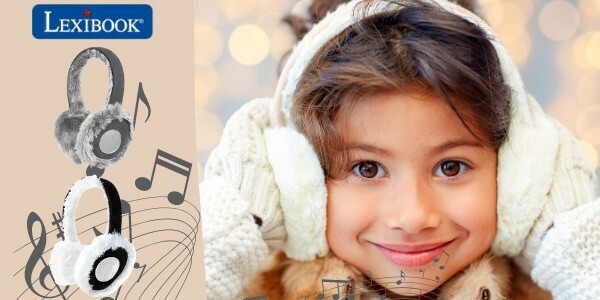 Casque Bluetooth Lexibook cache-oreilles sans fil noir pour enfant