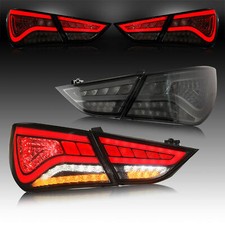 Vland Smoked Full Led Tail Lights For Hyundai Sonata 2011-2014 Startup Animation