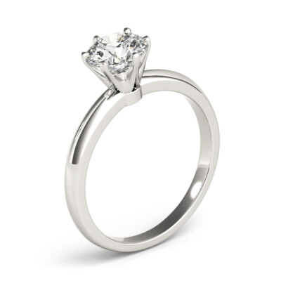 2.00 Carat Forever One DEF Moissanite Solitaire Ring 14k Gold Charles & Colvard