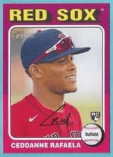 2024 Topps Heritage Baseball Ceddanne Rafaela Rookie Boston Red Sox #420